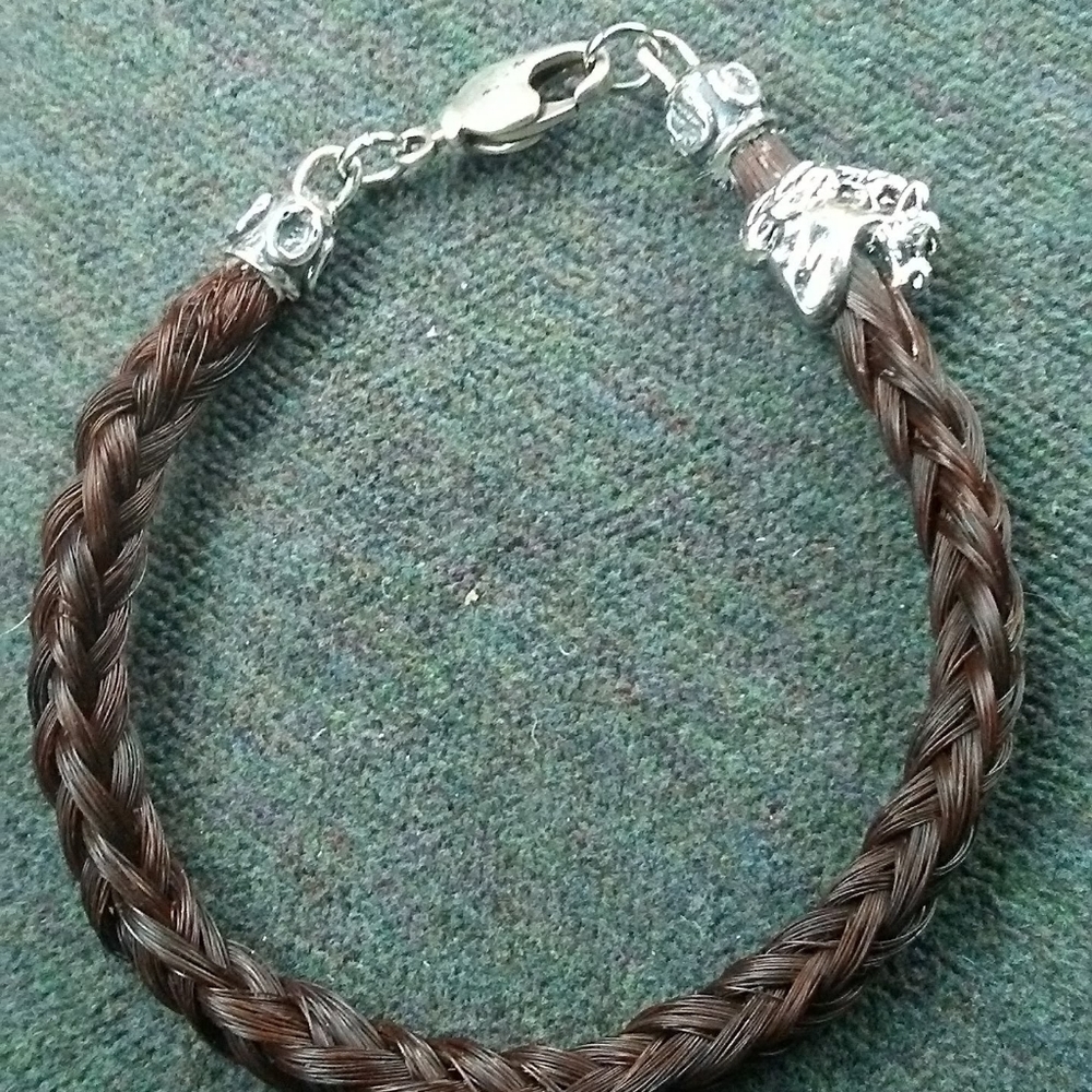 Custom made horse mane or tail hair bracelets